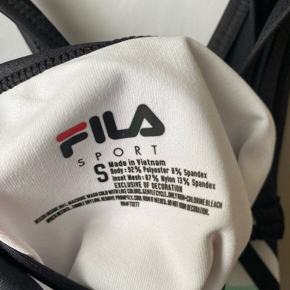 Fila's Sport sz S multicolor green‎ pink fitness workout top - Picture 2 of 7